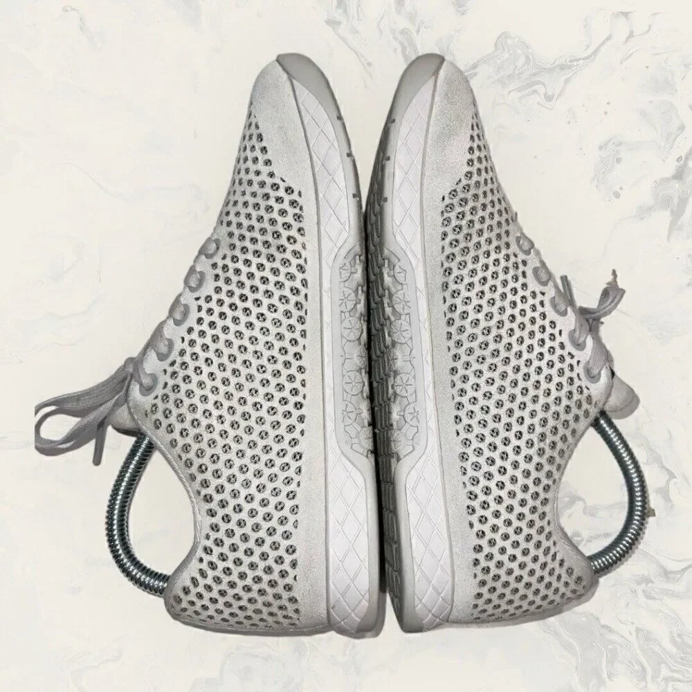 NOBULL Perforated Suede Steel Gray Trainers Crossfit Shoes Womens Size 7.5